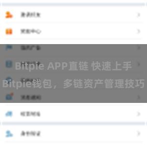 Bitpie APP直链 快速上手Bitpie钱包，多链资产管理技巧