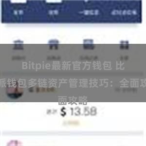 Bitpie最新官方钱包 比特派钱包多链资产管理技巧：全面攻略