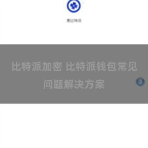 比特派加密 比特派钱包常见问题解决方案