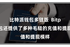 比特派钱包多链版  Bitpie钱包还提供了多种毛糙的充值和提现模样