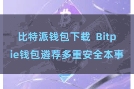 比特派钱包下载  Bitpie钱包遴荐多重安全本事